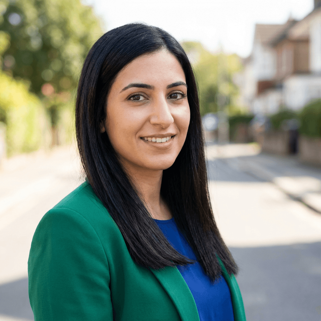 Monica Santos, business owner with newly constructed pool