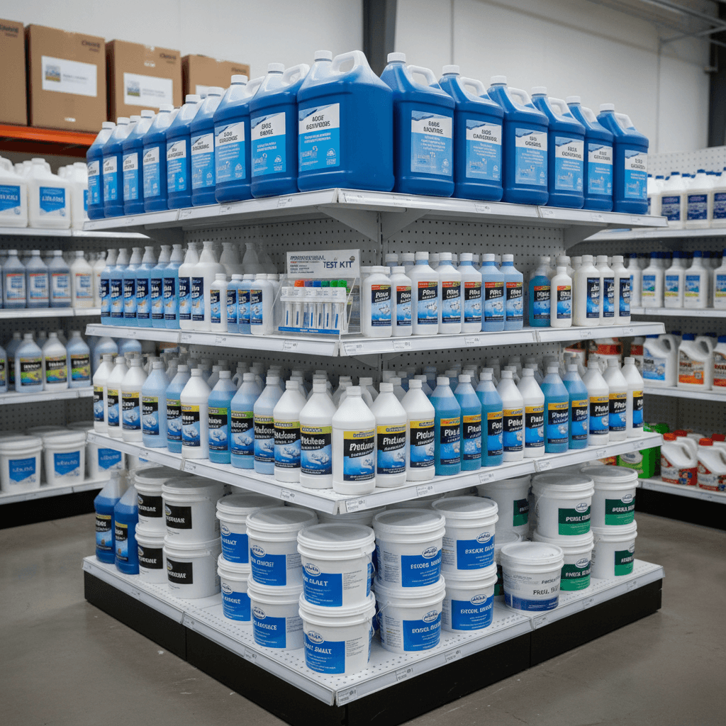 Pool chemicals and treatment supplies